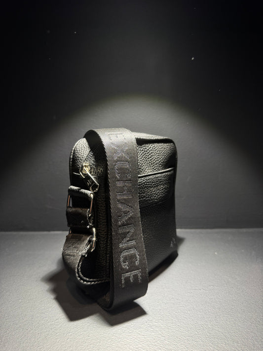 Armani Exchange Black Leather Bag / Τσαντάκι Μαύρο