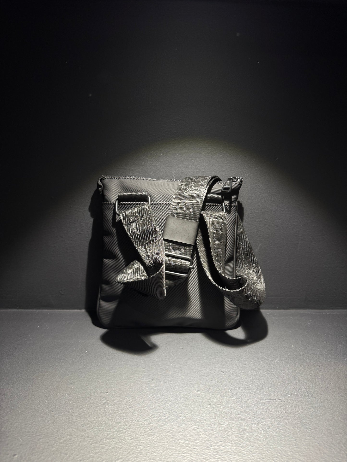 Lacoste Leather Bag Black / Τσαντάκι Μαύρο