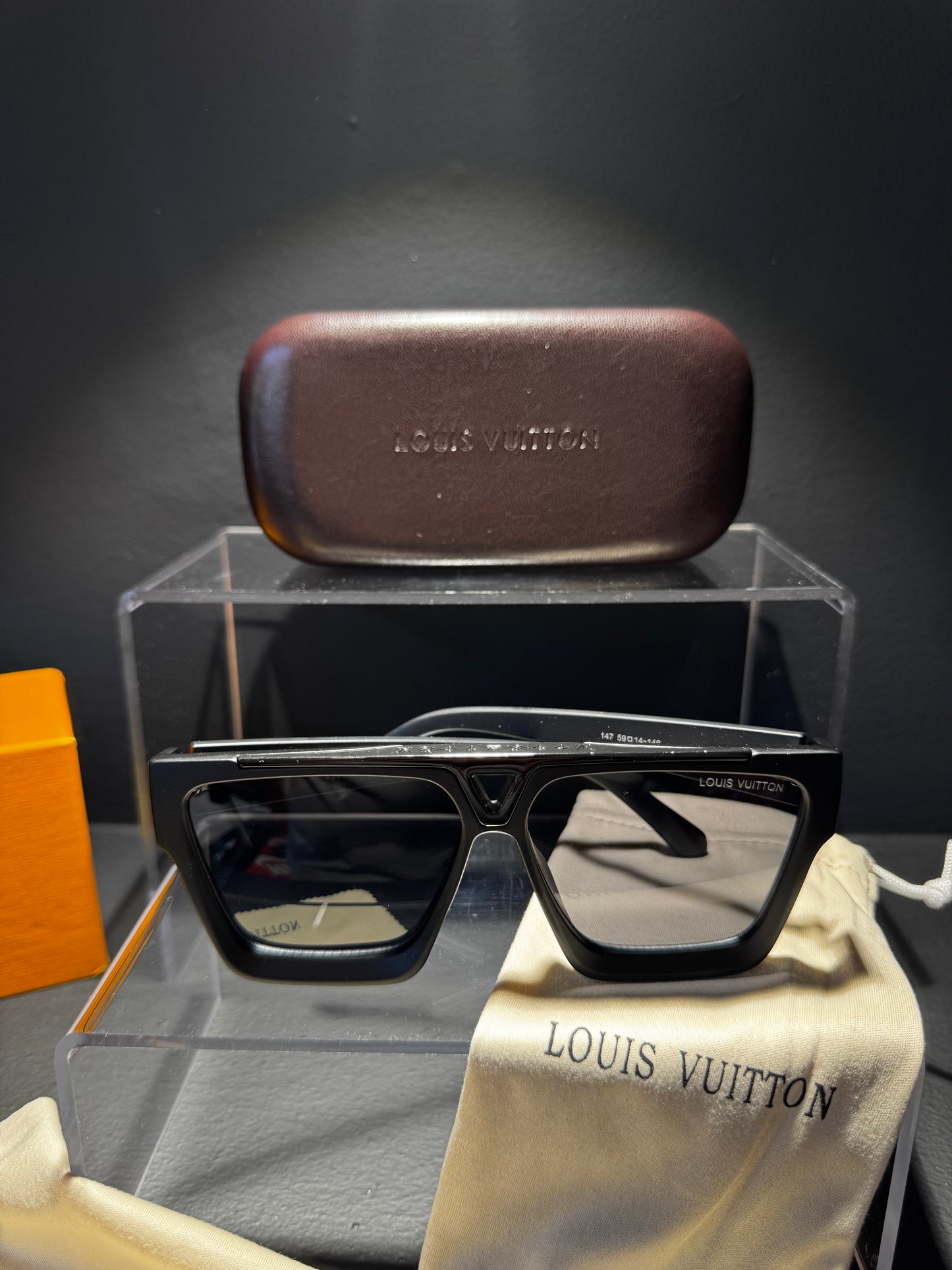 Louis Vuitton Sunglasses Double Black/ Μαύρο