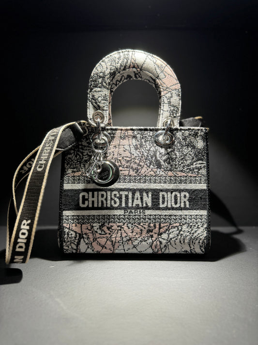 Christian Dior Γυναικεία Τσάντα Ροζ/Μαυρο