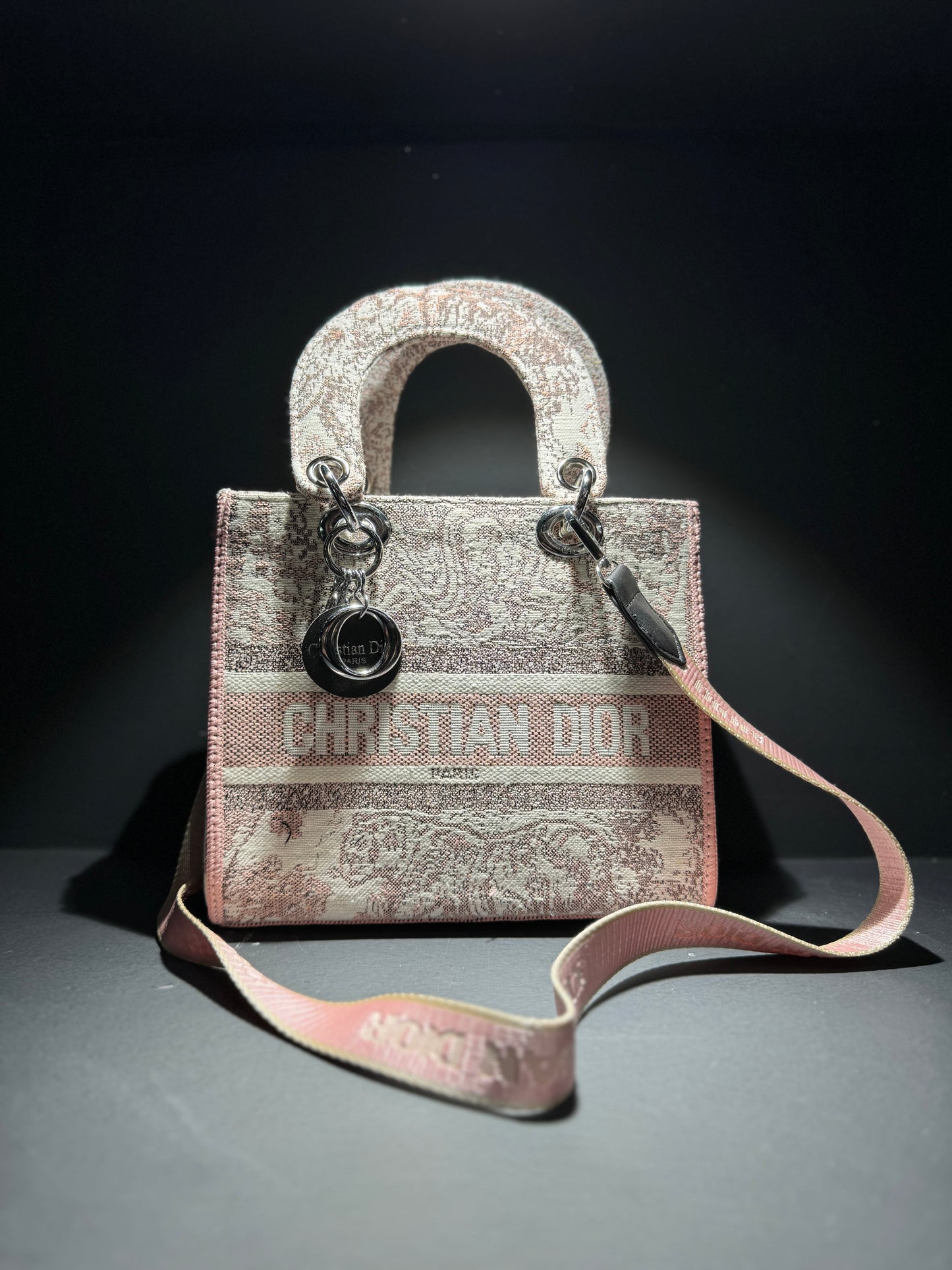 Christian Dior Γυναικεία Τσάντα Ροζ/Λευκό