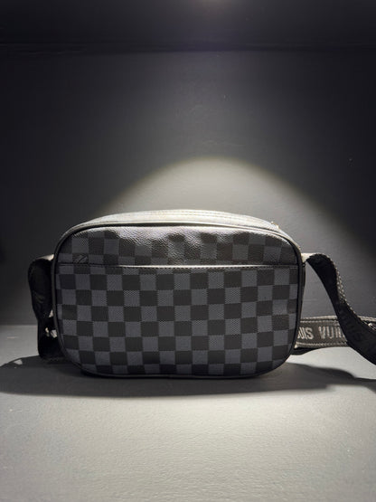 Louis Vuitton Big Messenger Bag Black x Grey Τσαντάκι Μαύρο x Γκρι