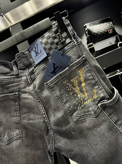 Louis Vuitton Denim Shorts Grey/Γκρι