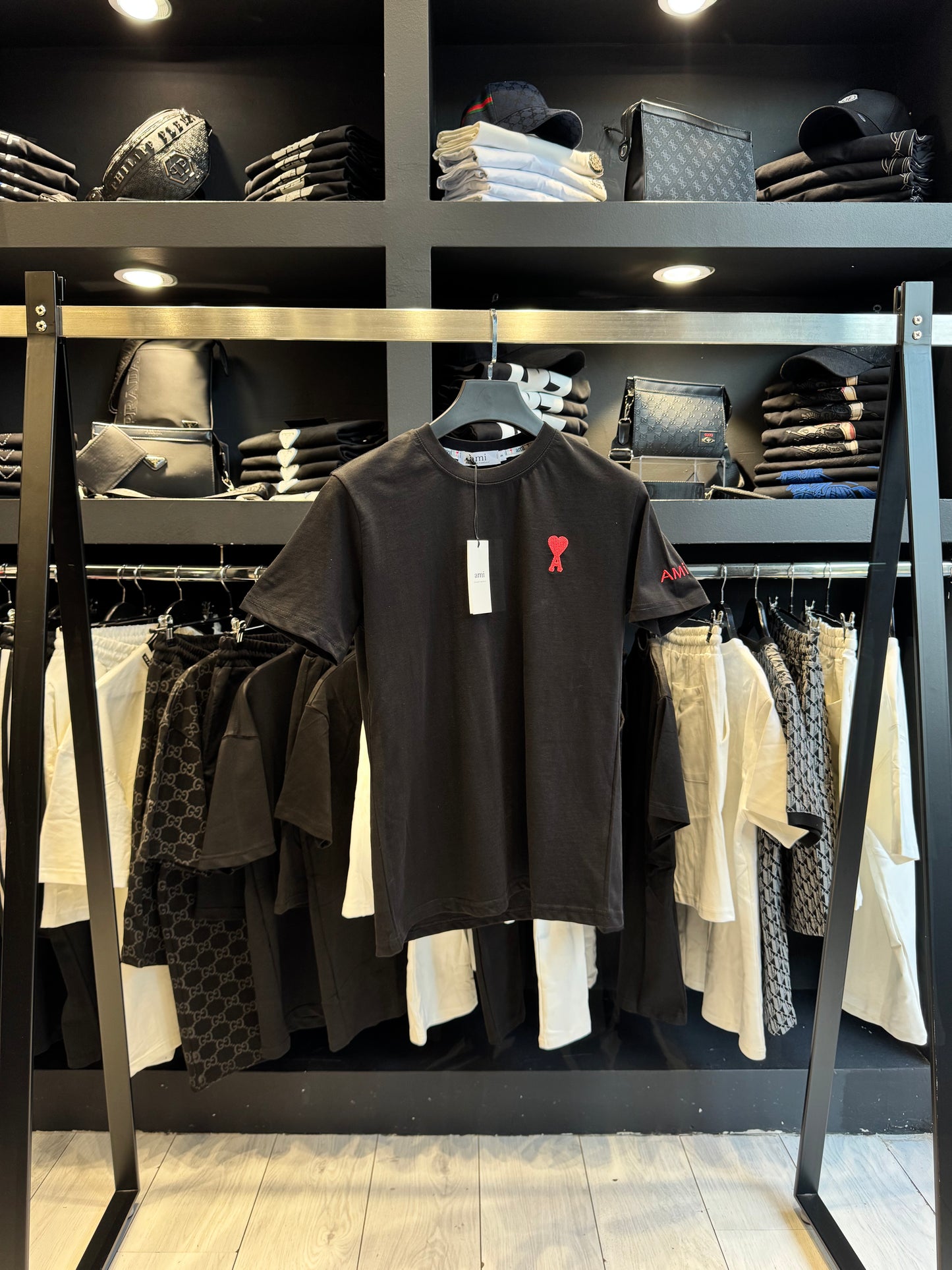 Ami T-Shirt Black/Μαύρο