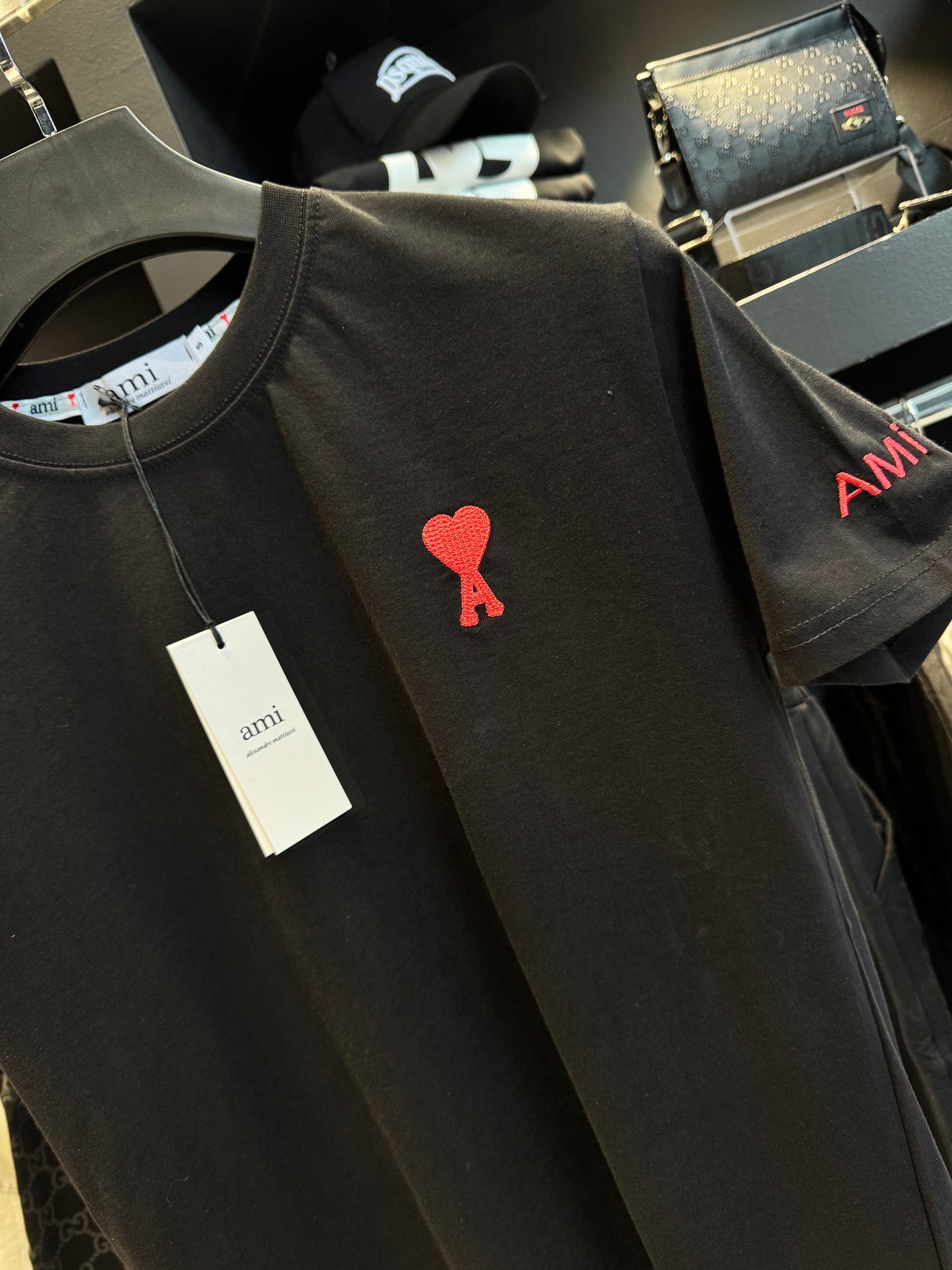 Ami T-Shirt Black/Μαύρο