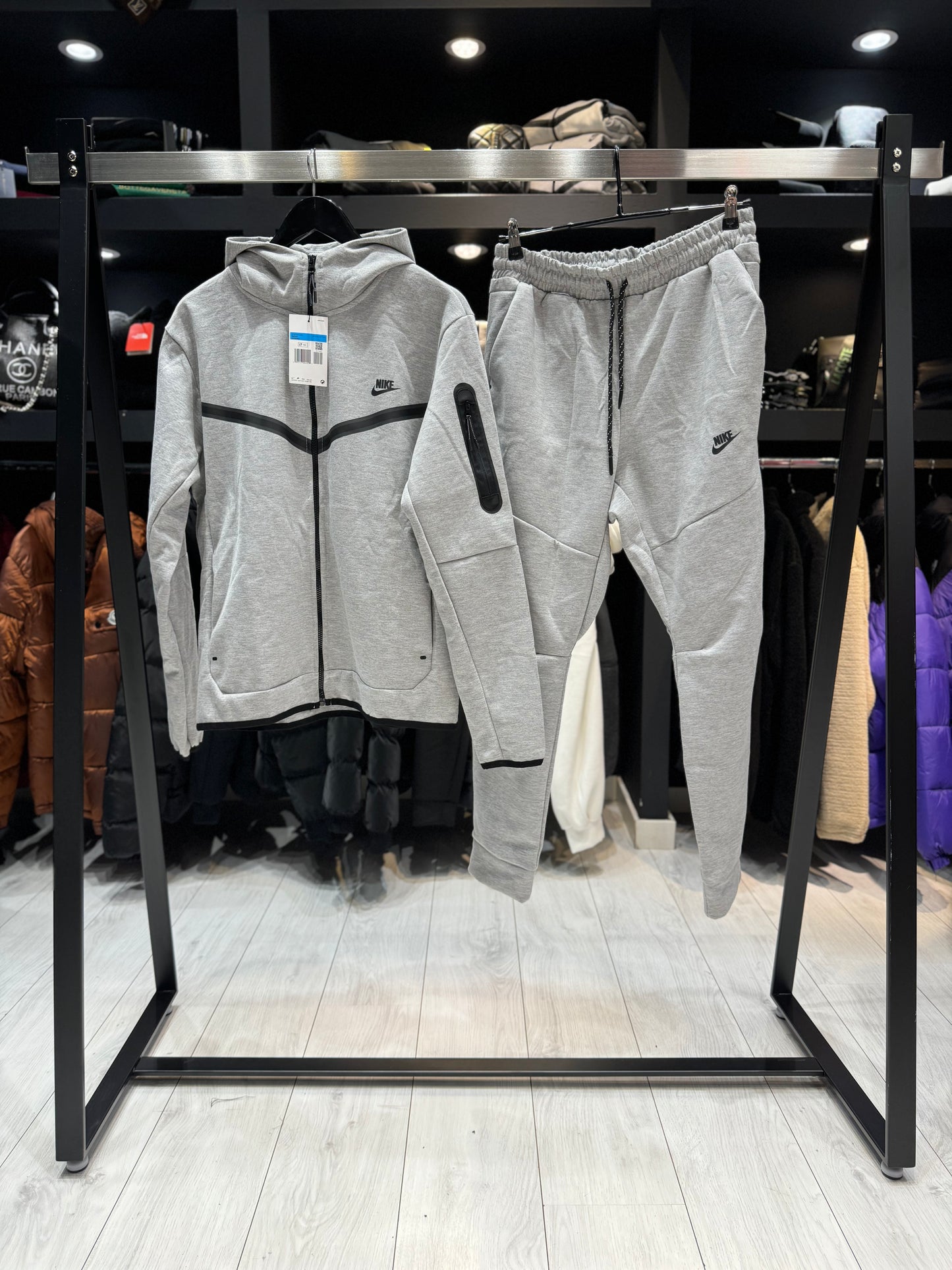 Nike Tech Fleece Set Γκρι