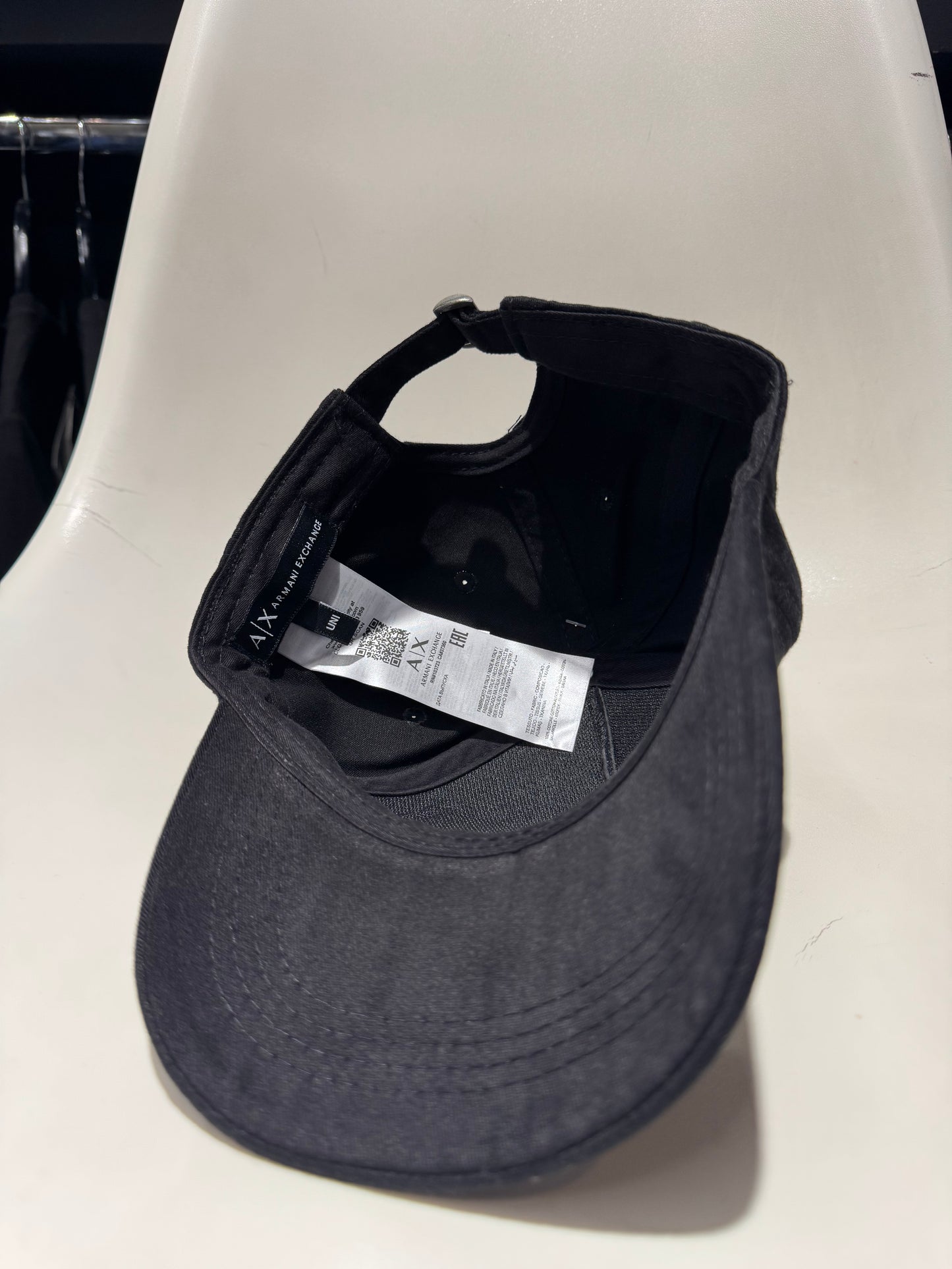 Armani Exchange Shiny Cap Black / Καπέλο Μαύρο