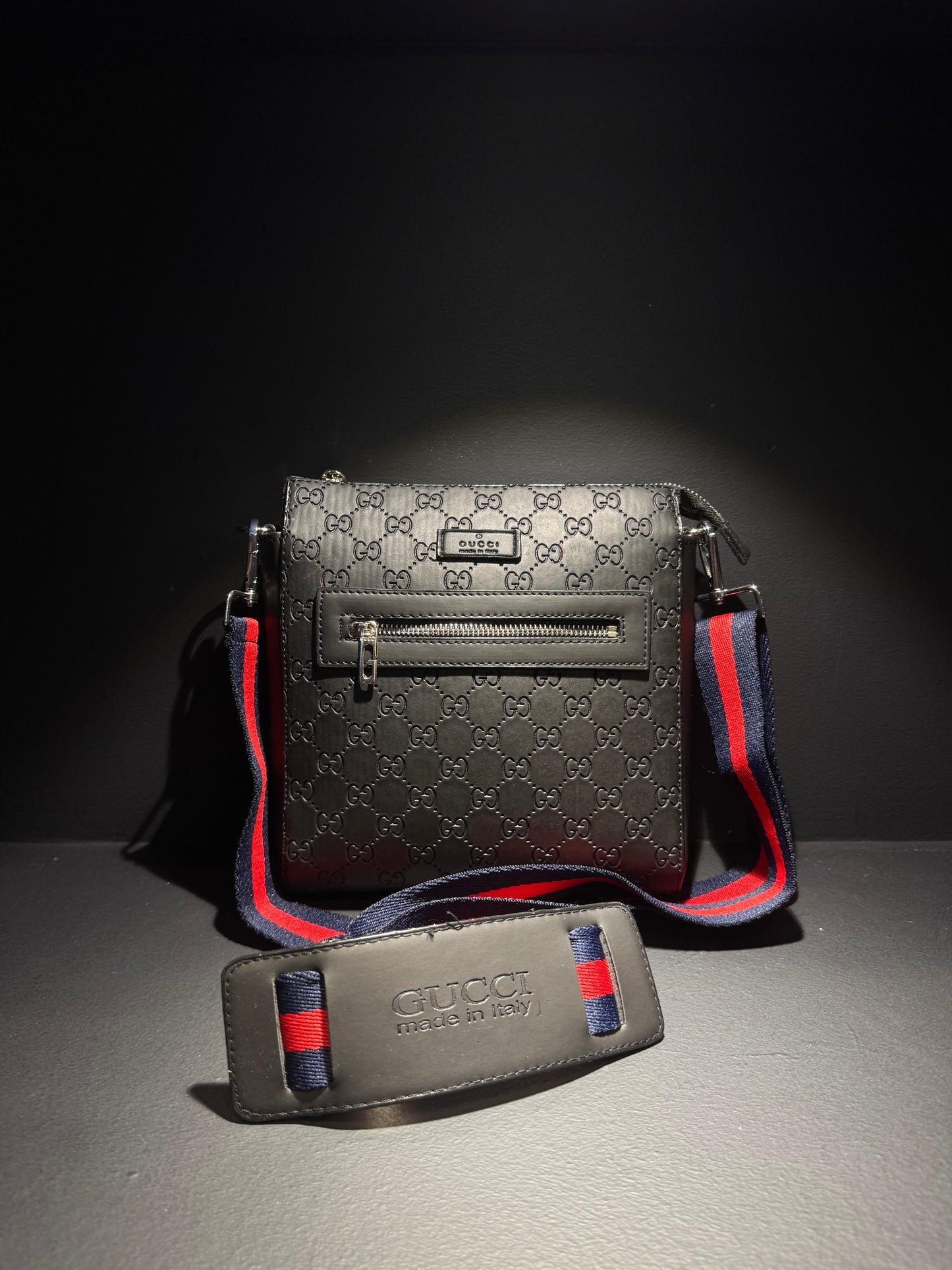 Gucci All Black Leather Bag / Τσαντάκι Μαύρο