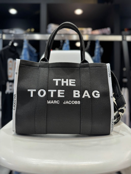 The Tote Bag MARC JACOBS Υφασμάτινη Γυναικεία Τσάντα Μαύρη