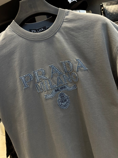 Prada Oversized T-Shirt Grey/Γκρι