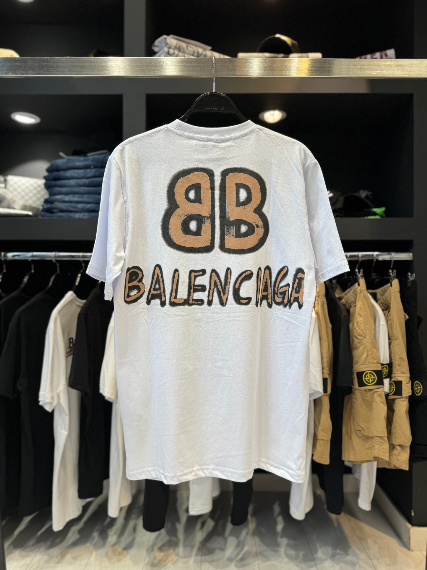 Balenciaga Double B Κοντομάνικο Λευκό