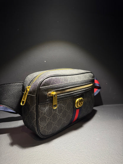 Gucci Mesenger Bag Black x Gold / Τσαντάκι Μέσης Μαύρο x Χρυσό