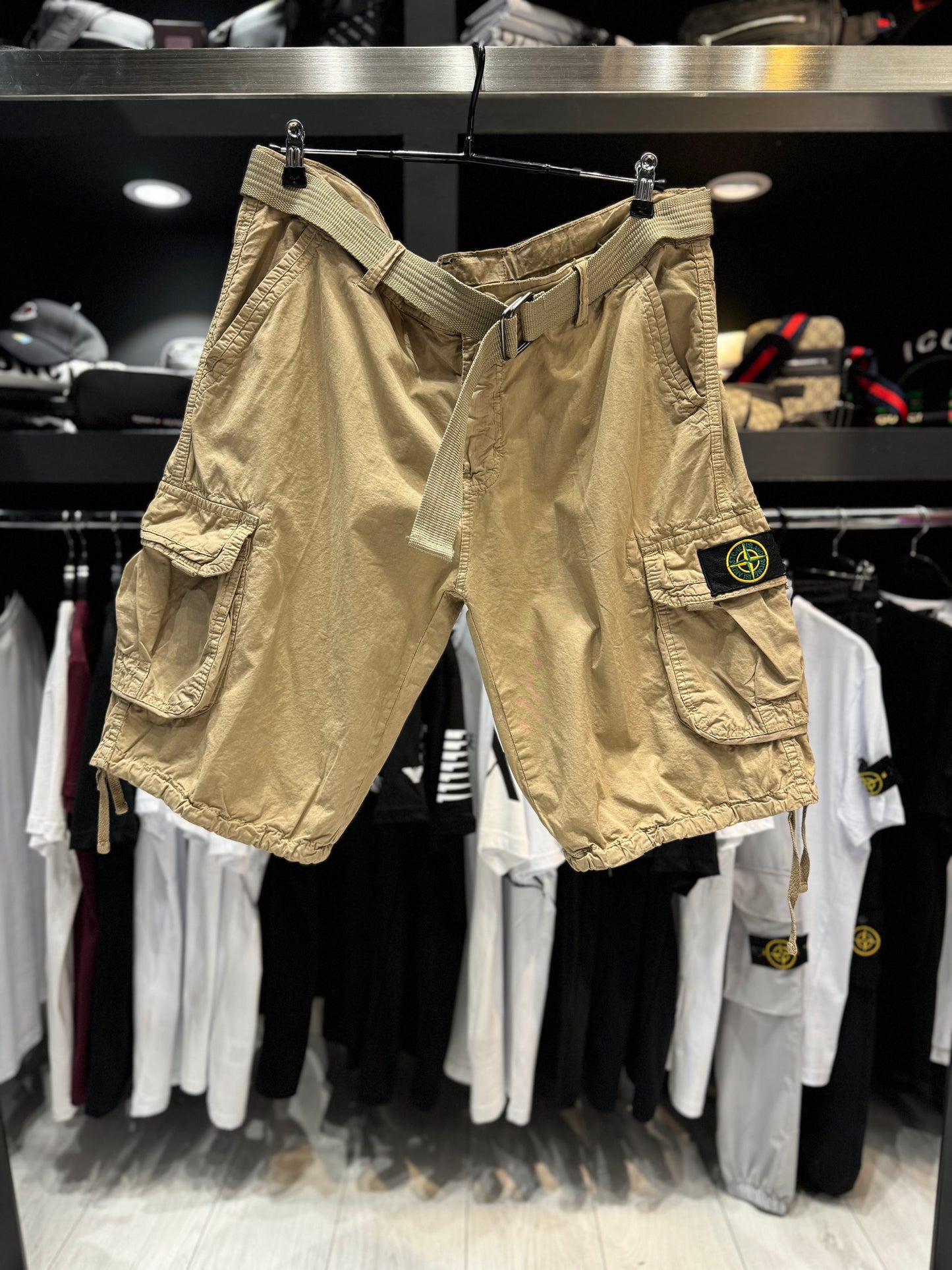 Stone Island Cargo Shorts Oversize / Βερμούδα Καργκο Καφέ