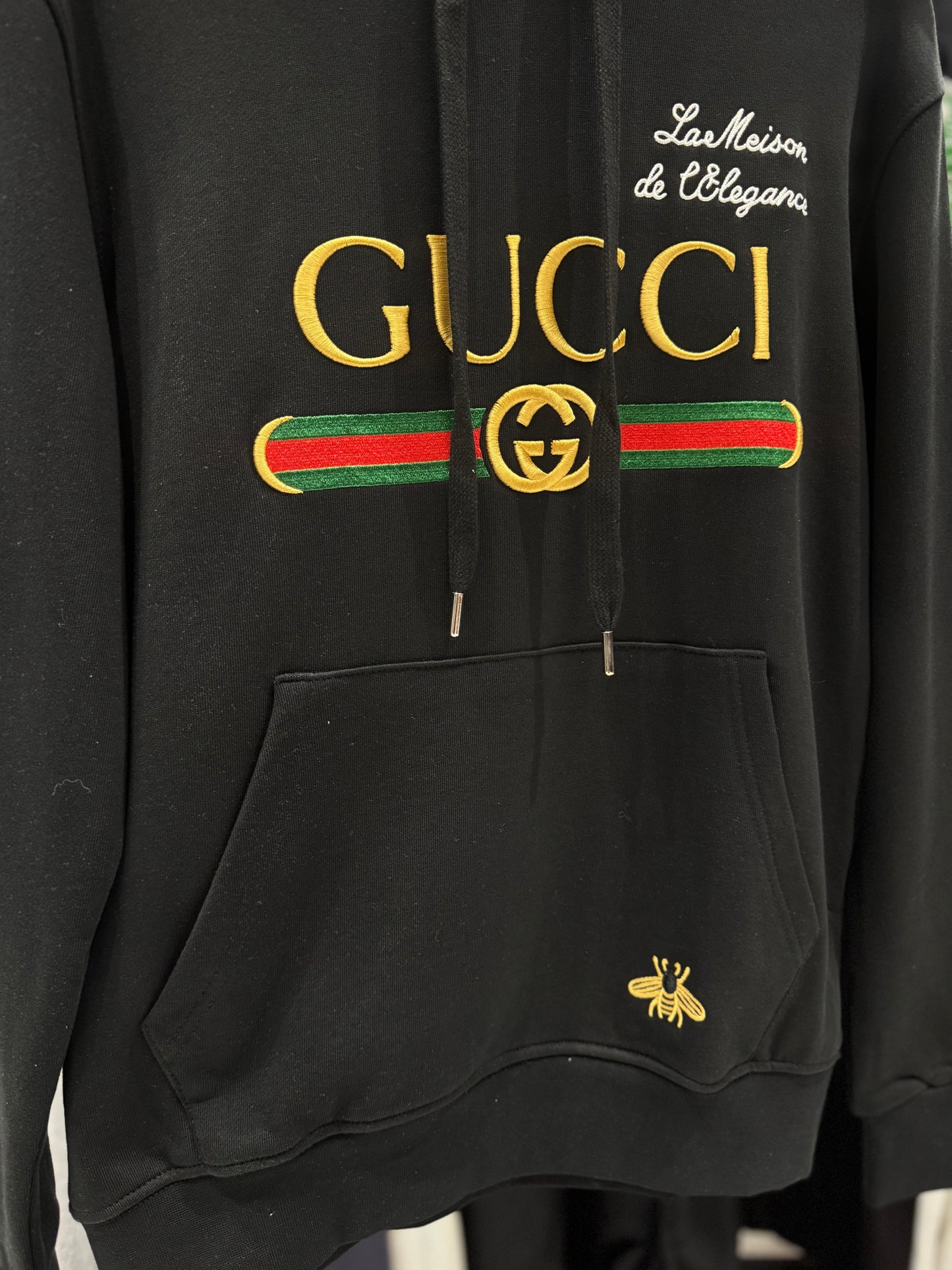 Gucci Bee Hoodie Black / Φούτερ Μαύρο