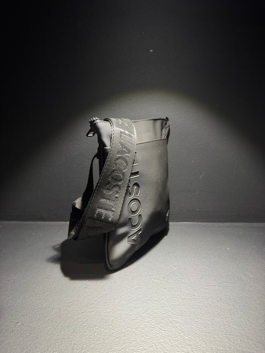 Lacoste Leather Bag Black / Τσαντάκι Μαύρο