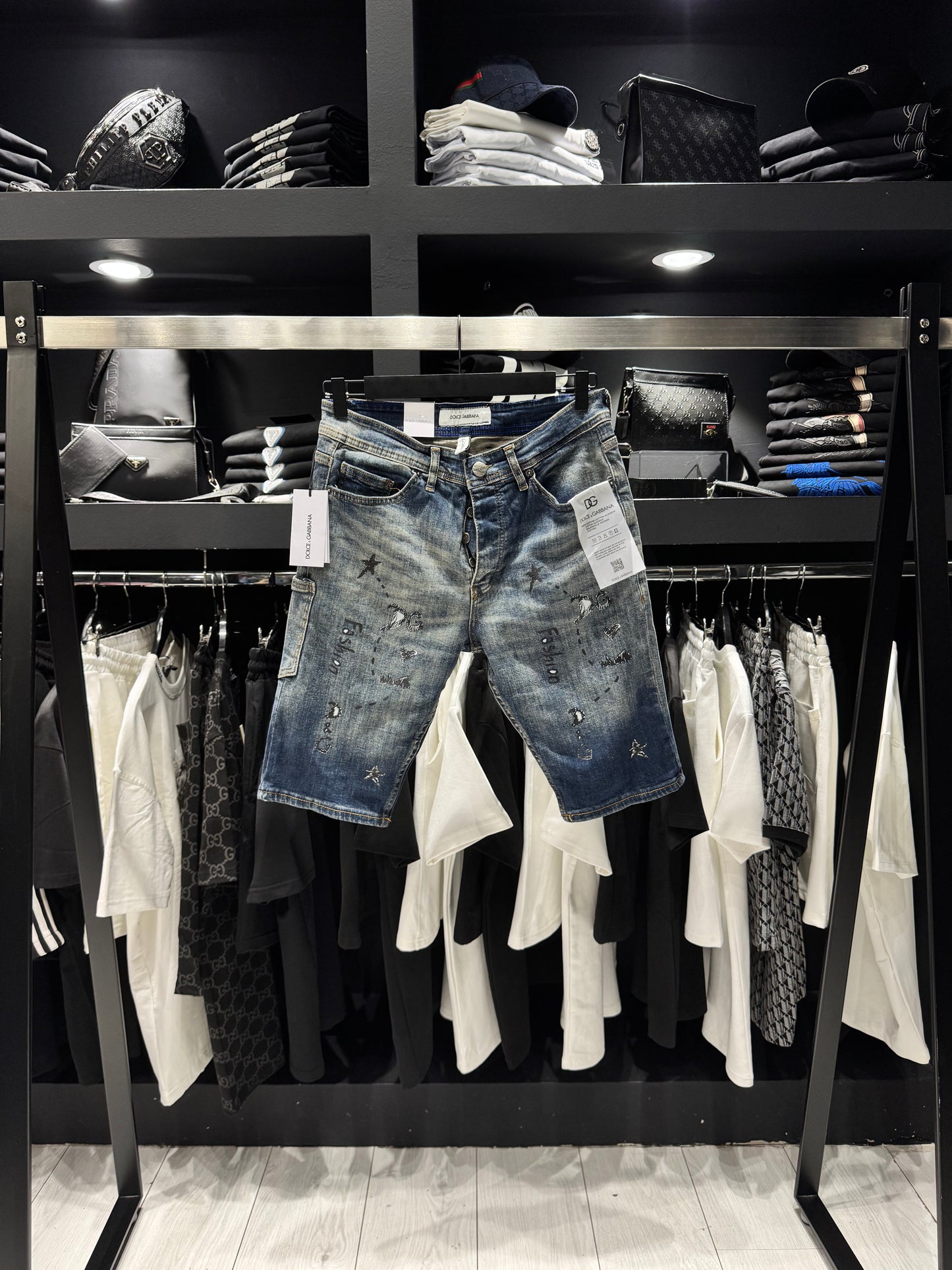 DOLCE & CABBANA Denim Shorts Blue/Μπλε