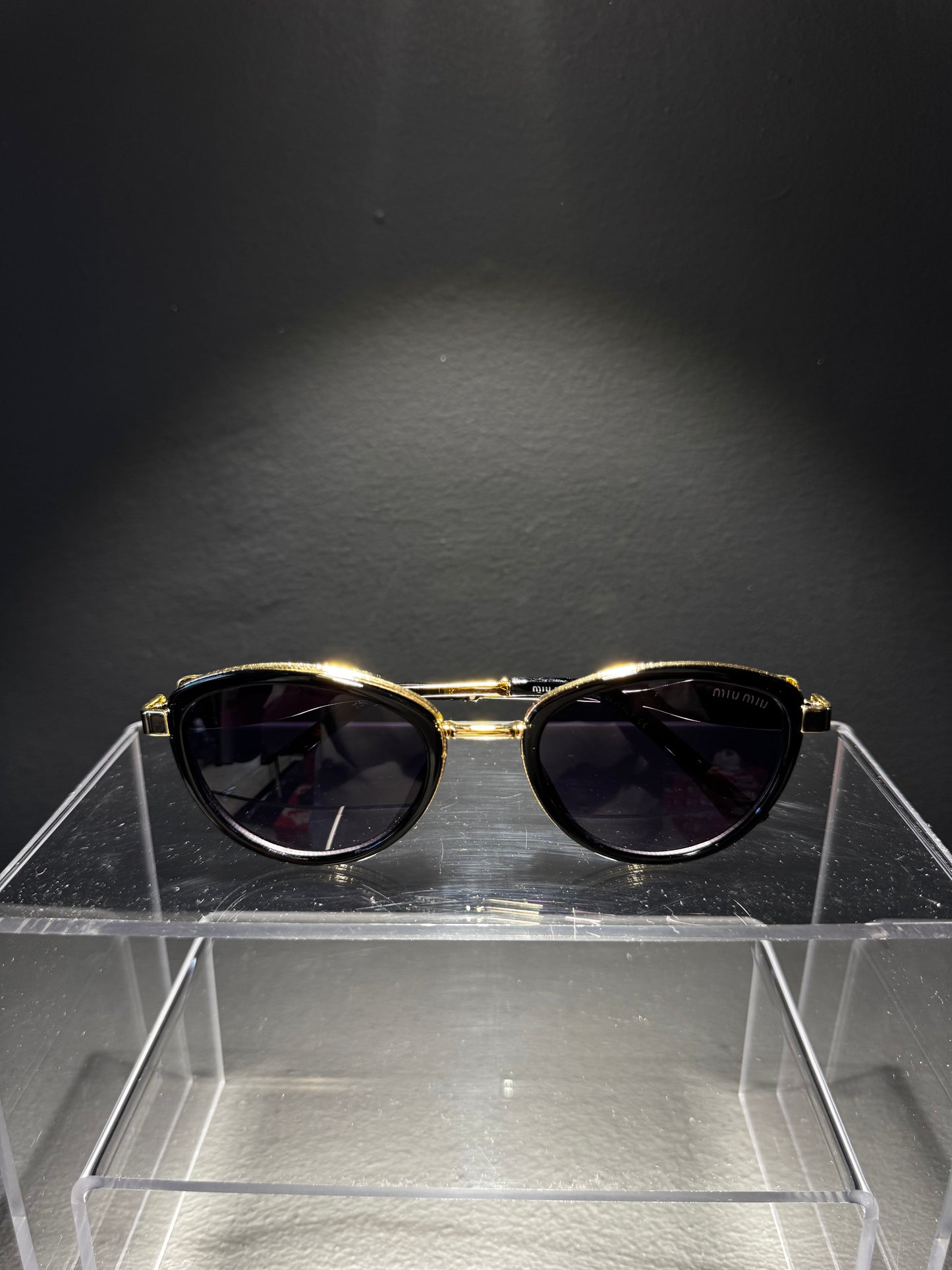 Miu Miu Sunglasses Black x Gold / Μαύρο x Χρυσό
