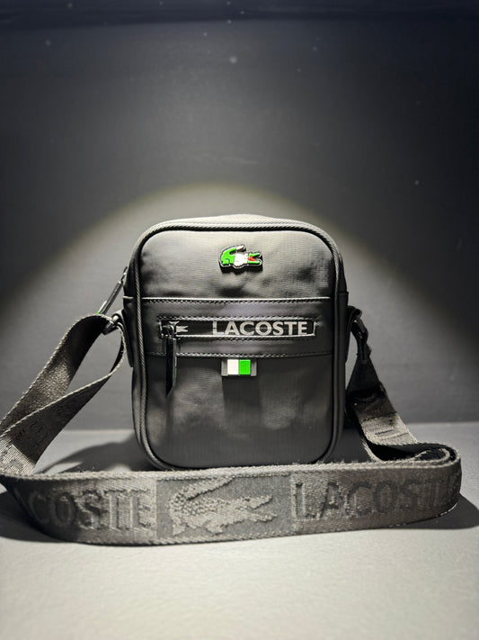 Lacoste Green Croco τσαντάκι Μαύρο/Πράσινο