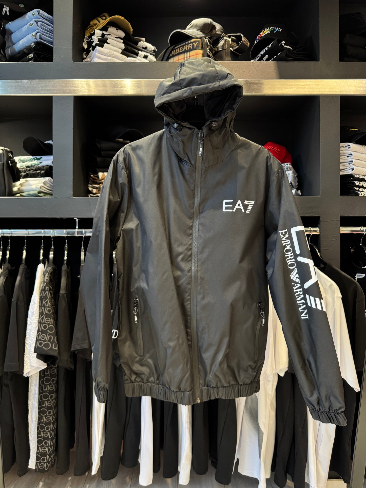 Emporio Armani EA7 Αντιανεμικό Black/Μαύρο