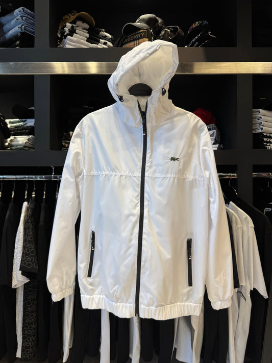 Lacoste Αντιανεμικό White/Λευκό