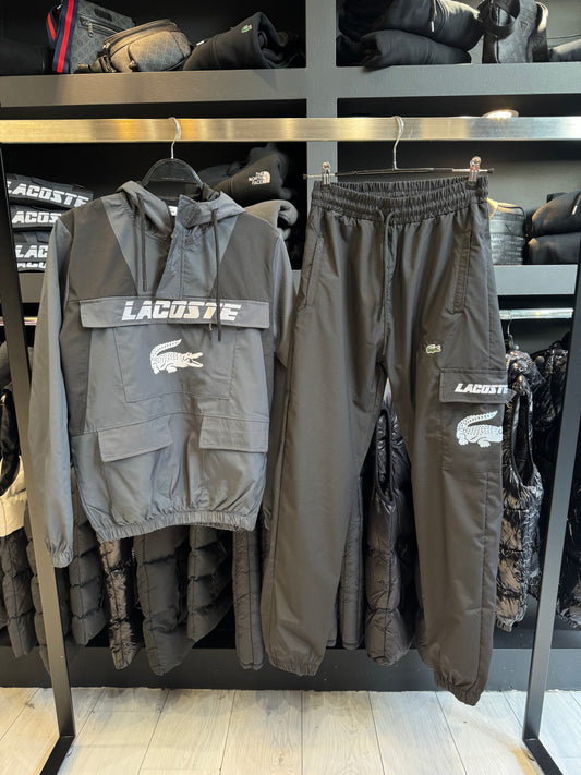 Lacoste Set Grey x Black / Σετ Γκρι x Μαύρο