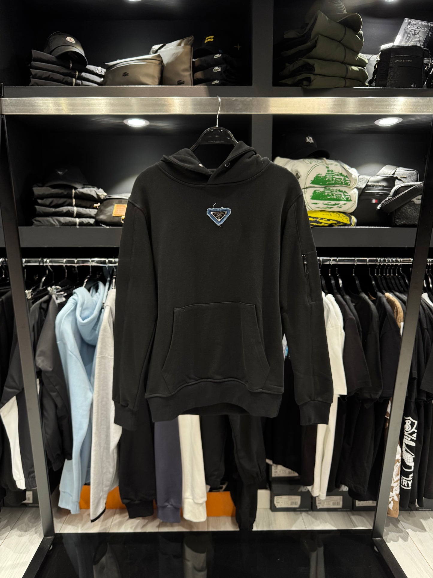 Prada Hoodie Jean Black / Φούτερ Μαύρο