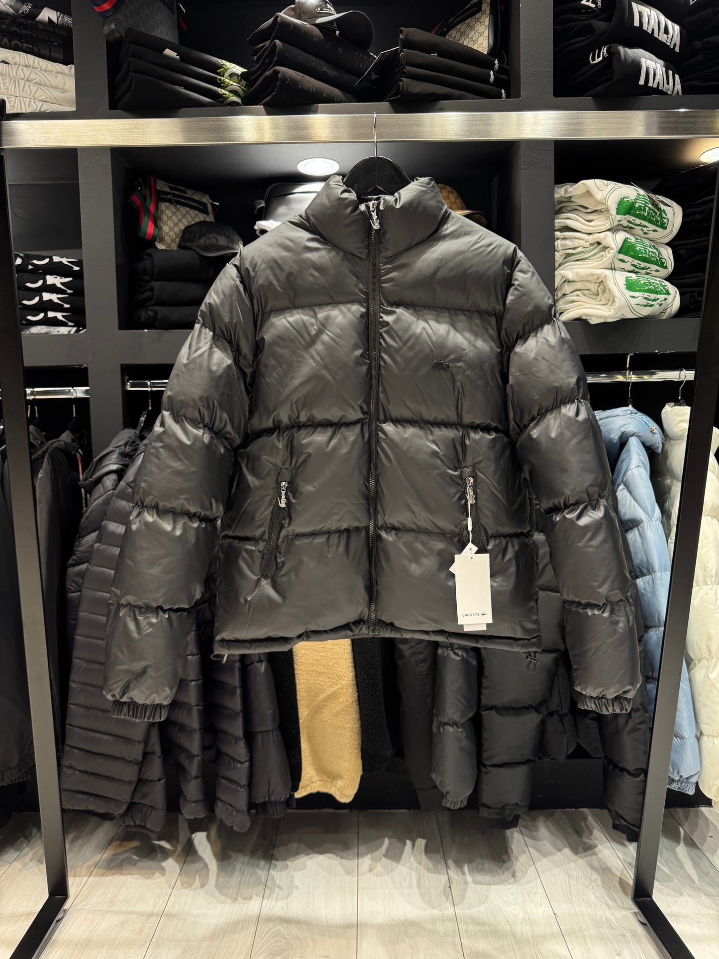 Lacoste Puffer Jacket Exclusive Edition Black / Μπουφάν Μαύρο