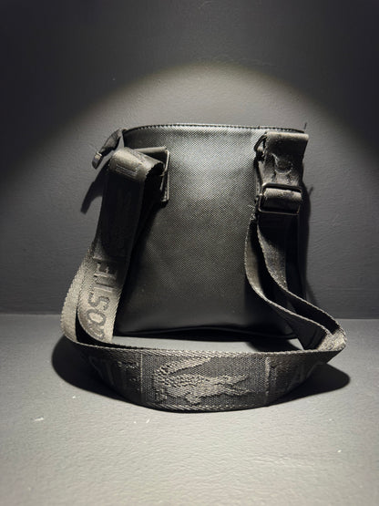 Lacoste Messenger Bag Black Τσαντάκι Μαύρο