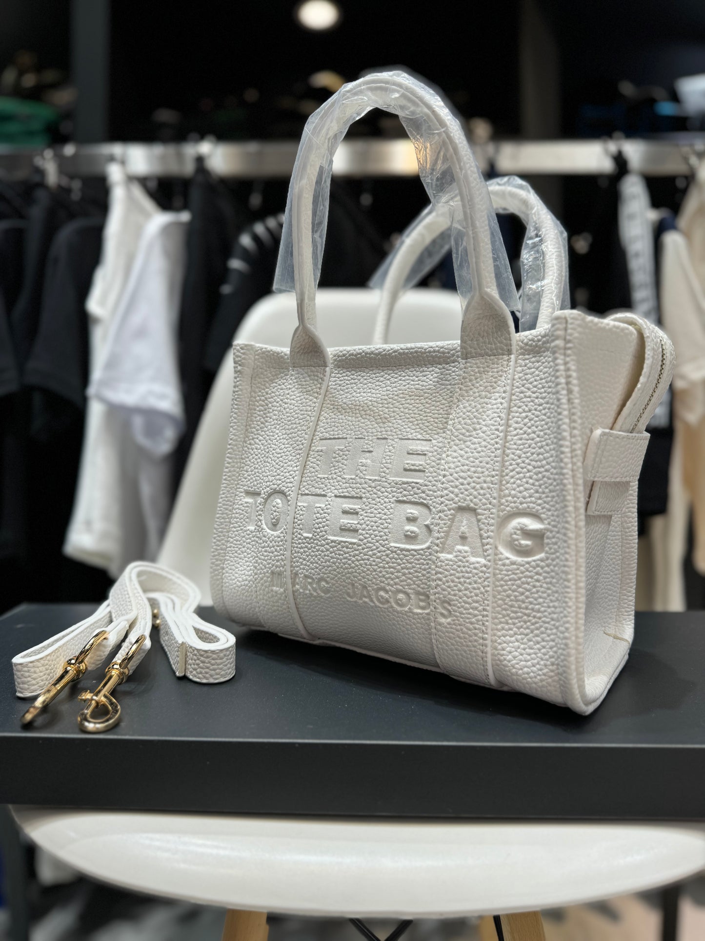 The Tote Bag Marc Jacobs Τσάντα Γυναικεία Λευκή