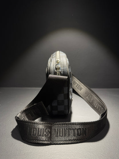 Louis Vuitton Big Messenger Bag Black x Grey Τσαντάκι Μαύρο x Γκρι