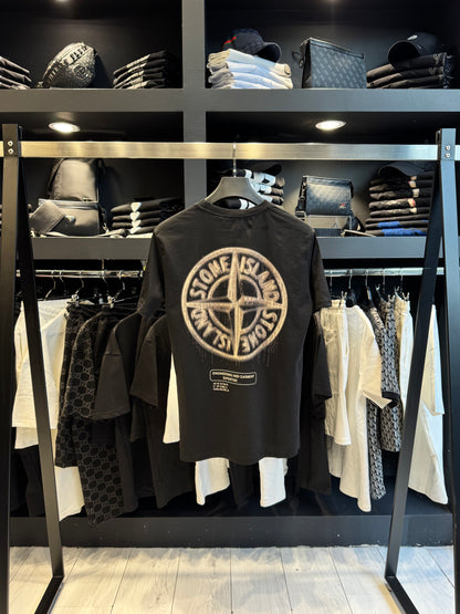 Stone Island T-Shirt Black/Μαύρο