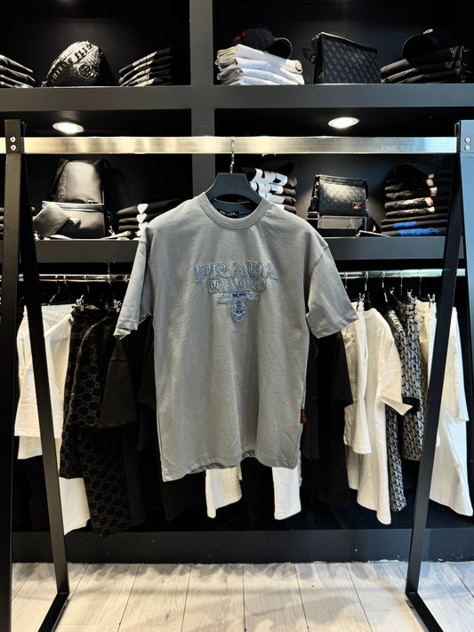 Prada Oversized T-Shirt Grey/Γκρι