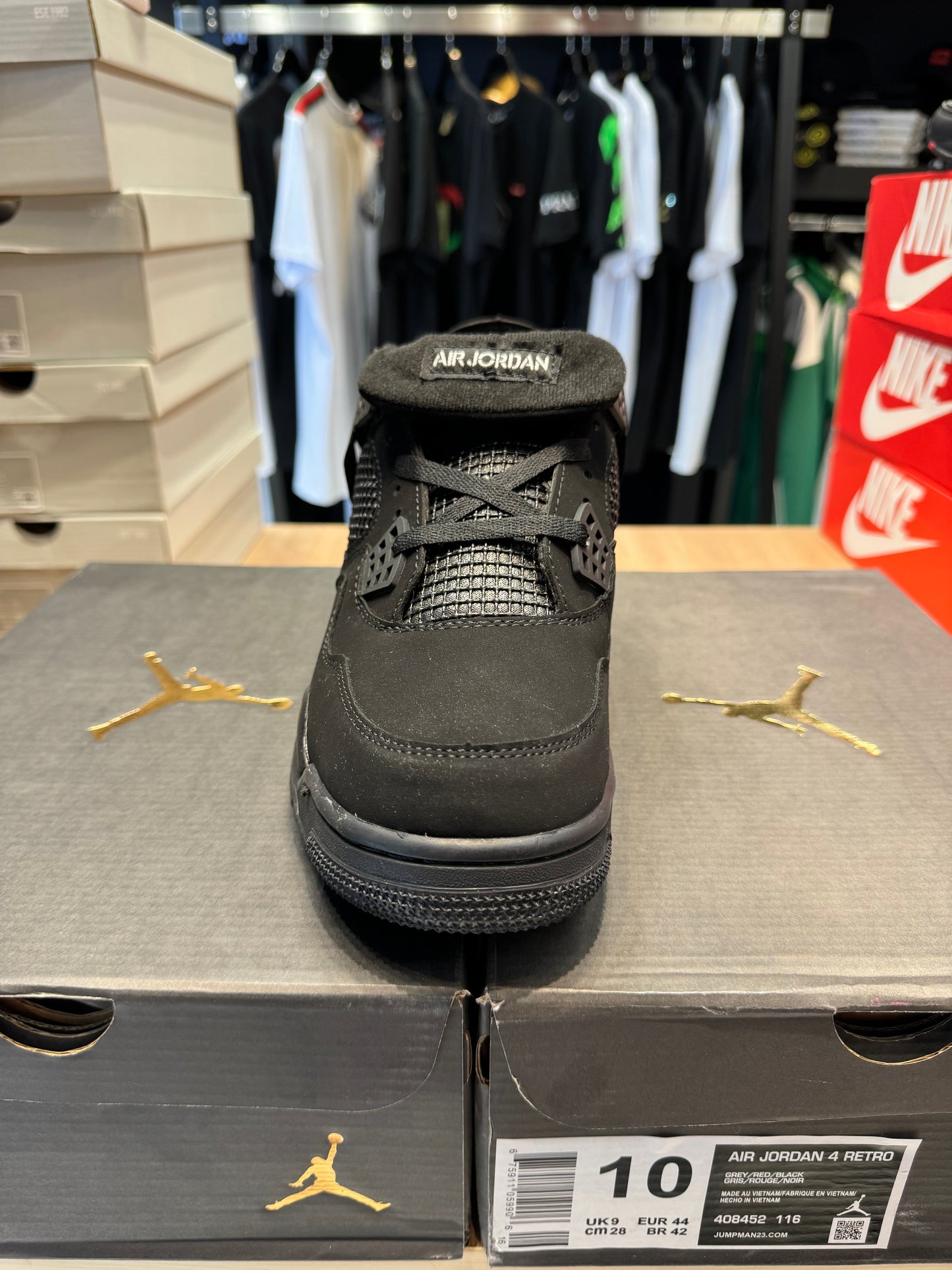 AIR JORDAN 4 Retro Full Black/Μαύρο