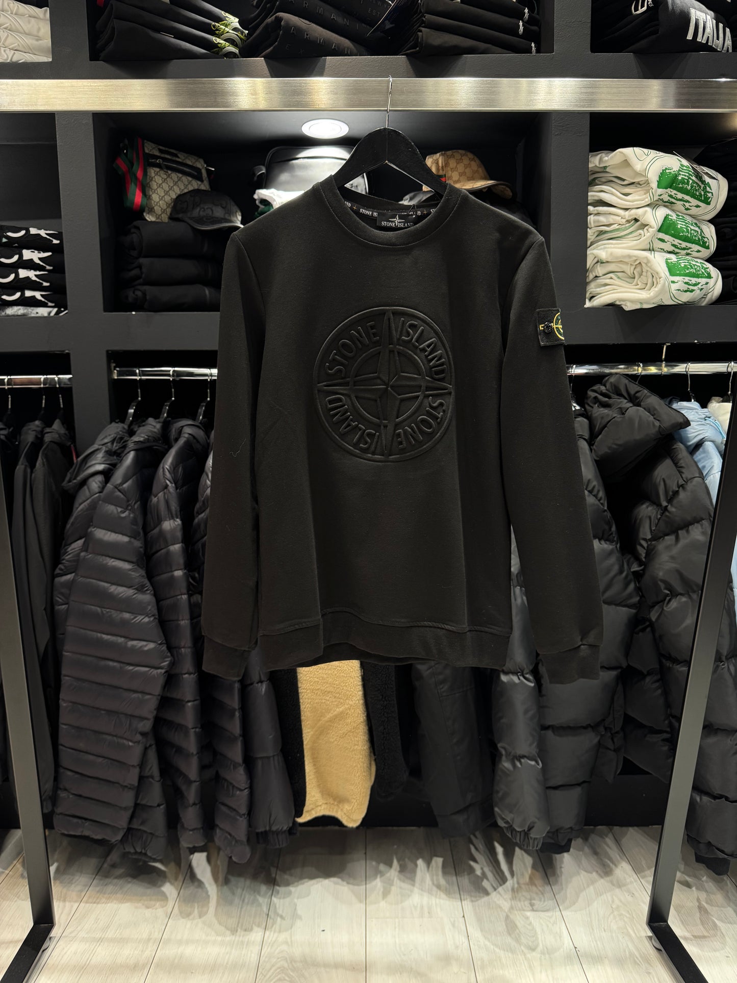 Stone Island Big Compass Long Sleeve Black / Μακρυμάνικο Μαύρο