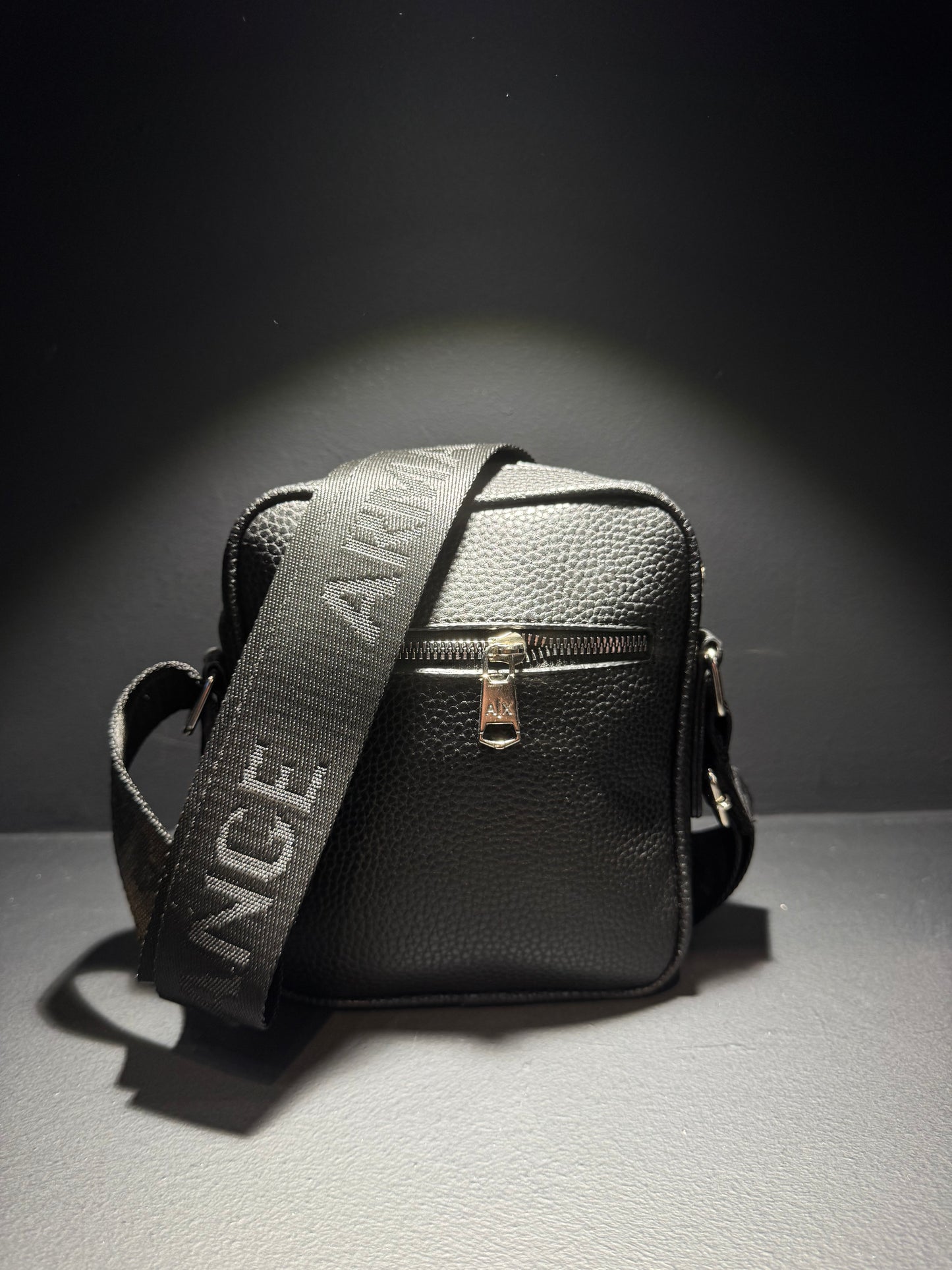 Armani Exchange Black Leather Bag / Τσαντάκι Μαύρο