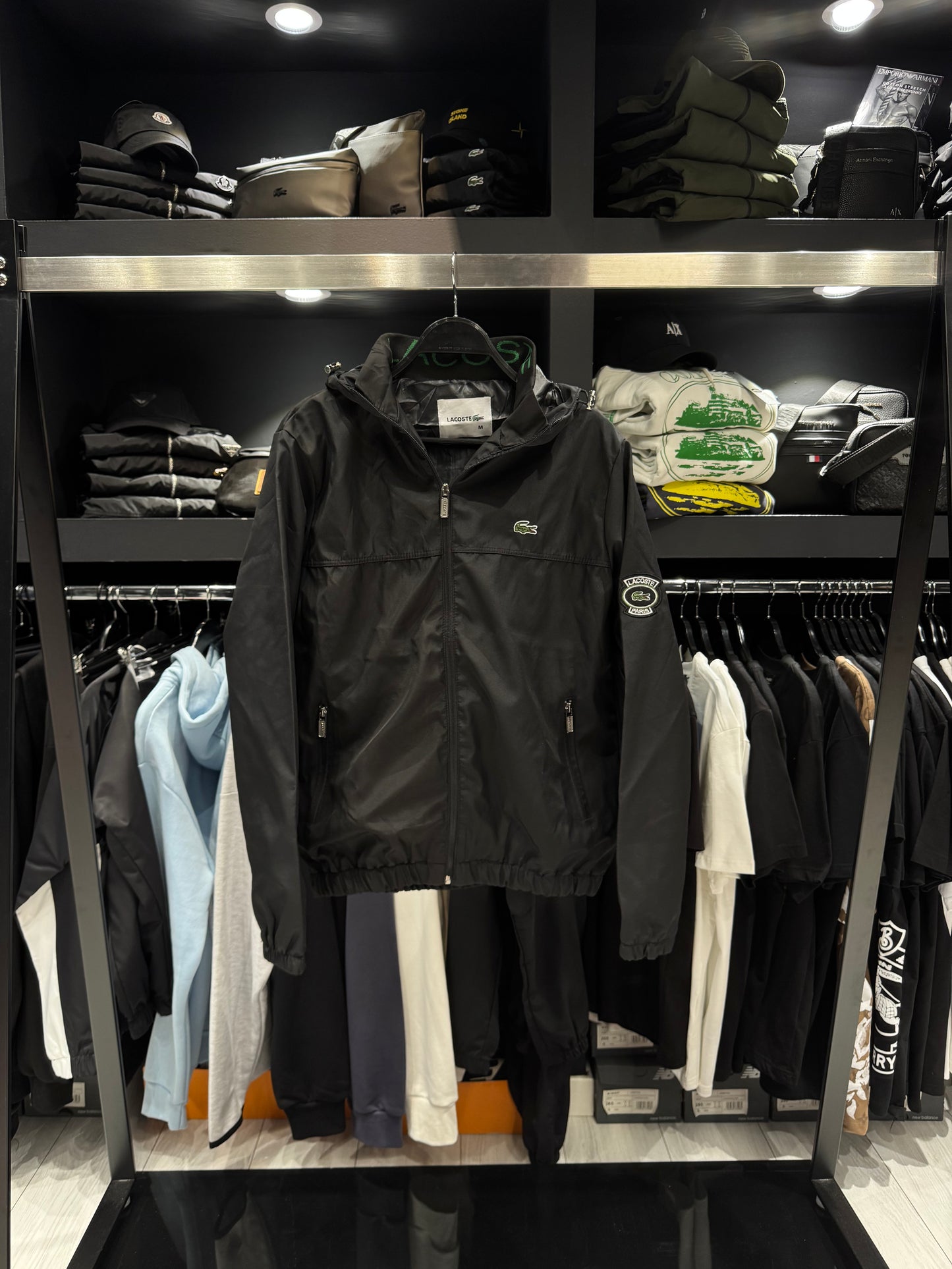 Lacoste Paris Jacket Black / Αντιανεμικό Μπουφάν Μαύρο