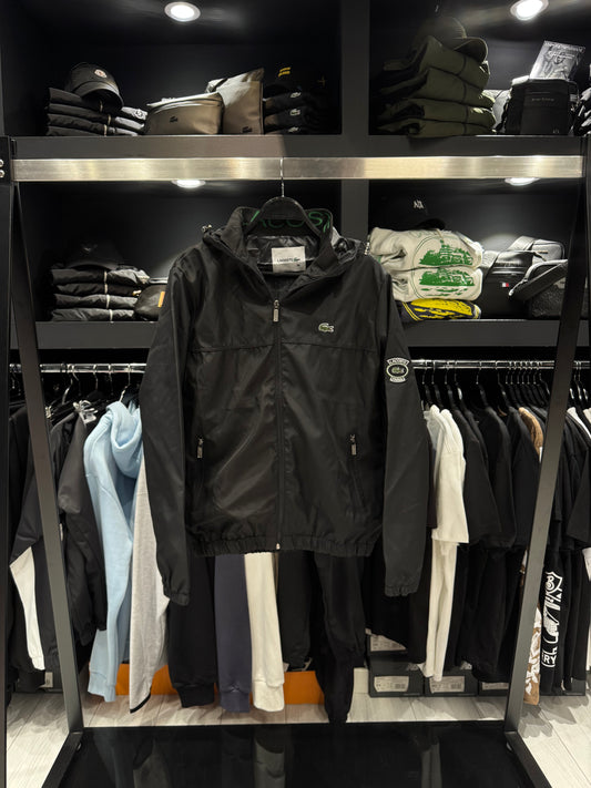 Lacoste Paris Jacket Black / Αντιανεμικό Μπουφάν Μαύρο