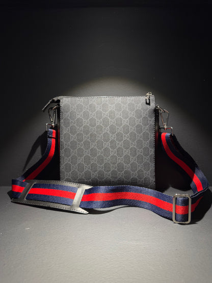 Gucci Crossbody Black GG Supreme Black Τσαντάκι Μαύρο