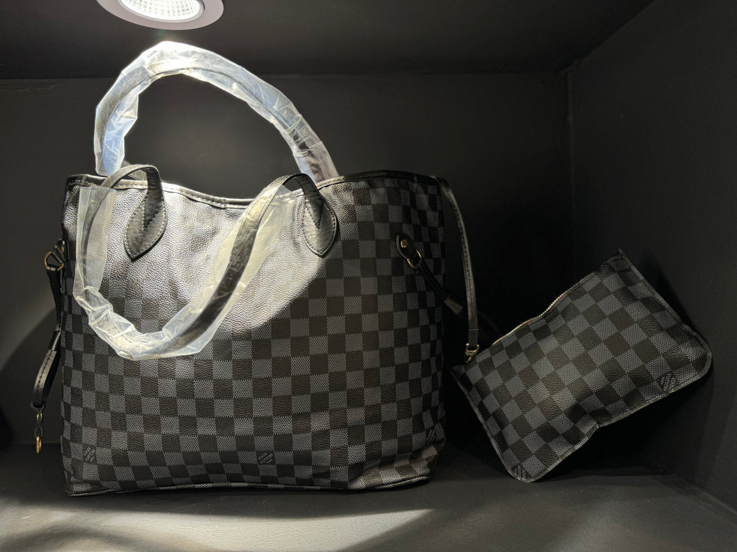 Louis Vuitton NeverFull Bag Black x Grey / Μαύρο x Γκρι