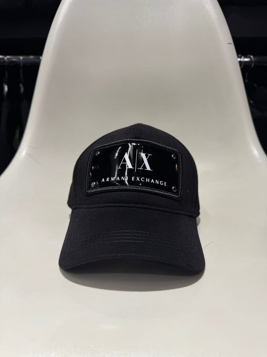 Armani Exchange Shiny Cap Black / Καπέλο Μαύρο