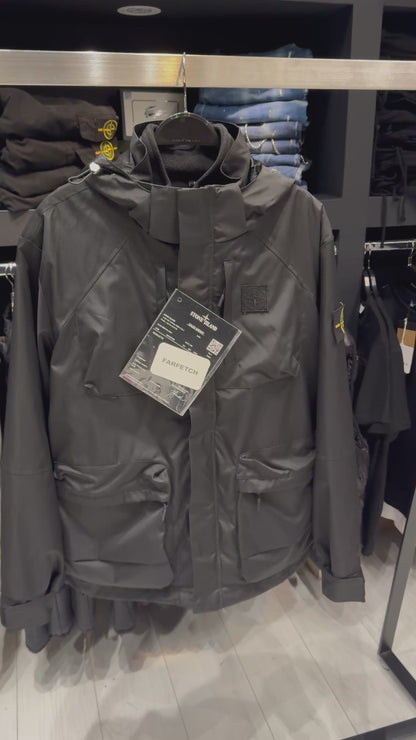 Stone Island Double Jacket Black / Διπλό Μπουφάν Μαύρο